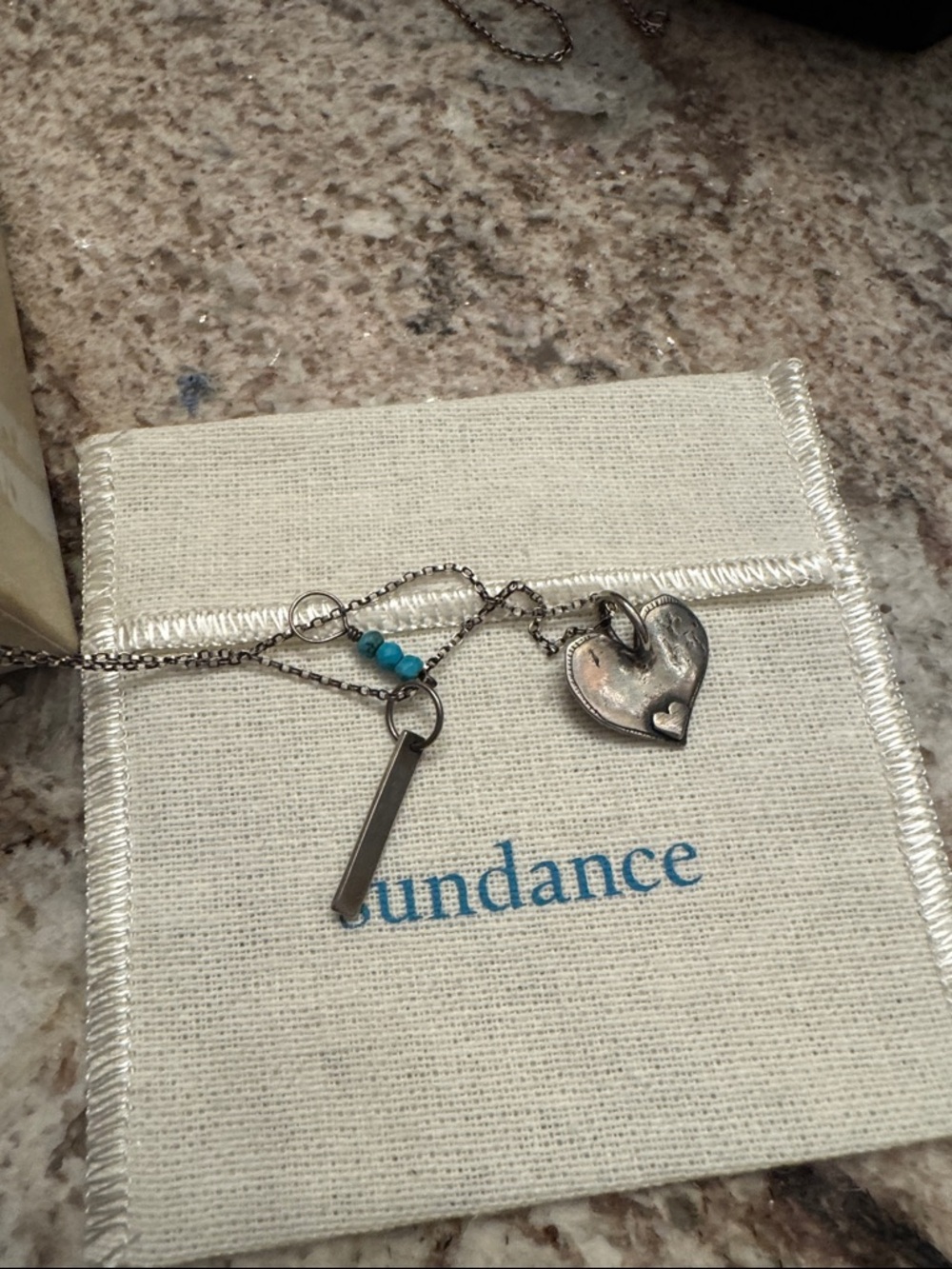 Sundance Silver 'Always' Heart Pendant Necklace - Picture 6 of 7